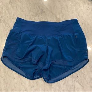 Lululemon Blue Running Short w/ Mesh Sz 6